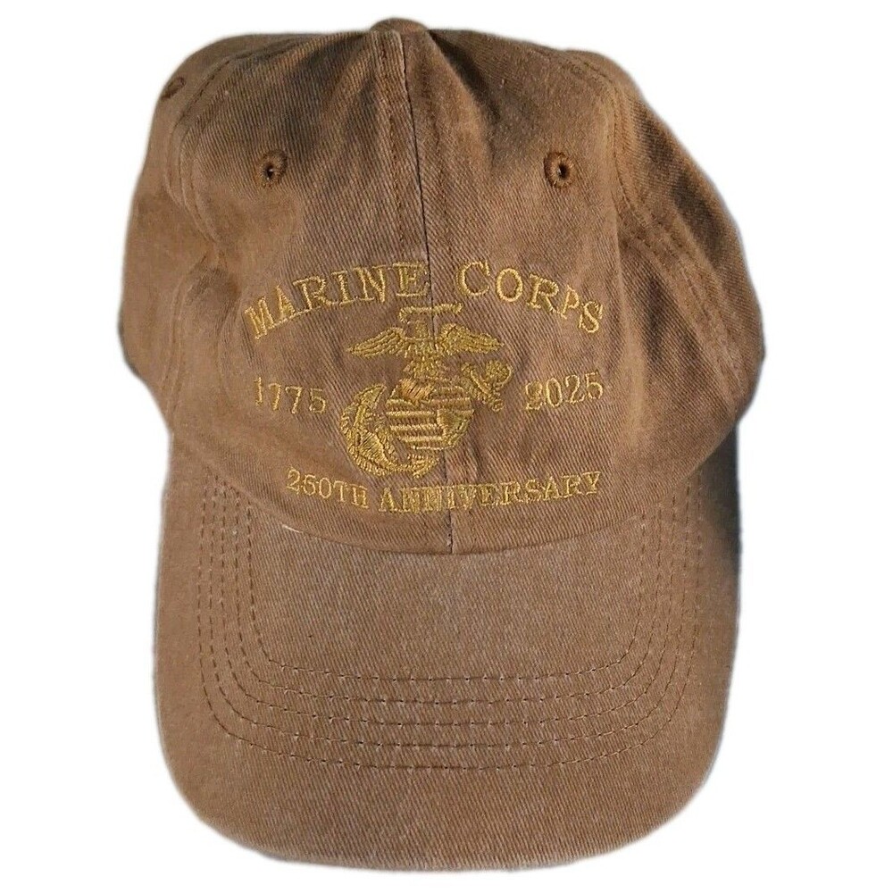 Marine Corps 250th Anniversary Hat, Military Pride Patriotic Embroidery Cap